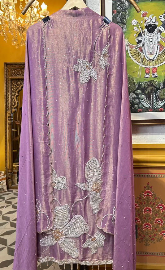 Layaan Organza Suit (Lavender)