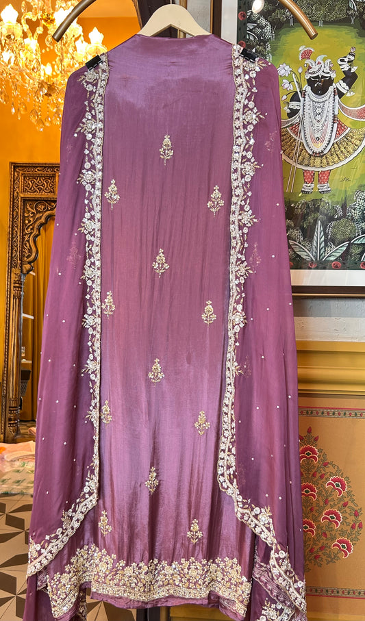 Afsaneh Organza Suit (Lavender)