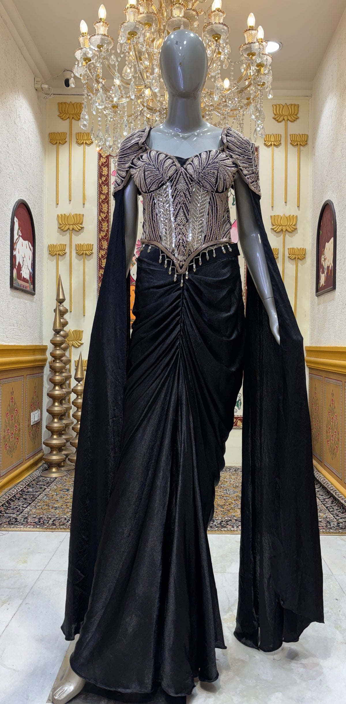 Pearl Éclat Drape Saree