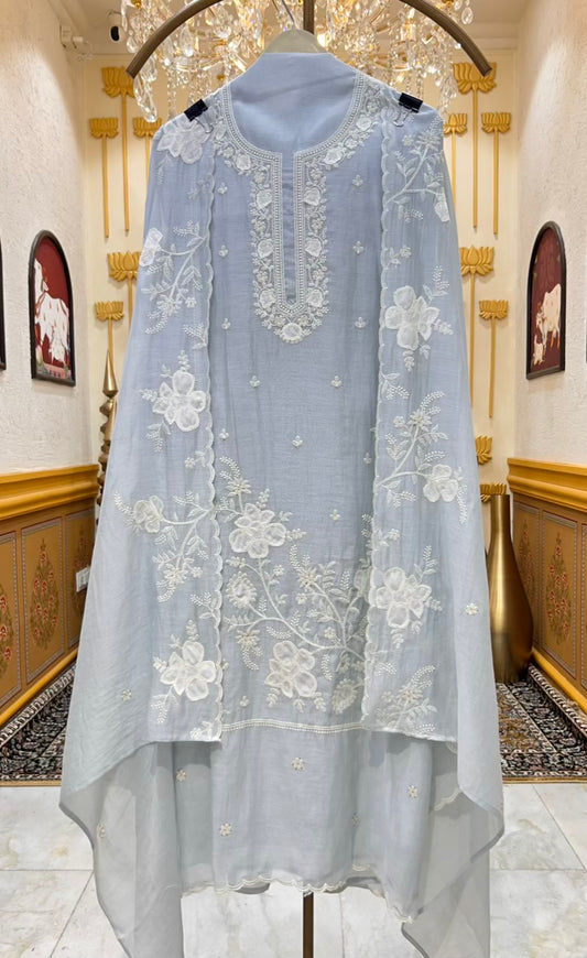 Liora Thread Veil Chanderi Sui