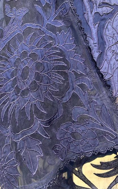 Arezya Appliqué Élan Suit (Navy Blue)
