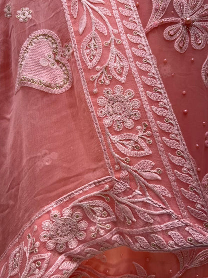 Vihana Sequin Bloom Suit (Light Pink)