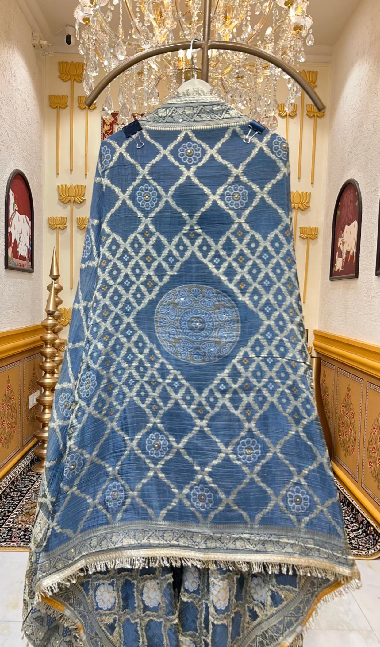 Afsara Kinari Luxe Suit (Blue)