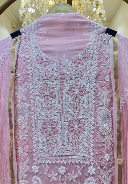 Zehvika Handcrafted Chanderi Suit