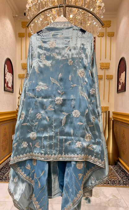 Mehraz Éclat Mukaish Suit (Green)