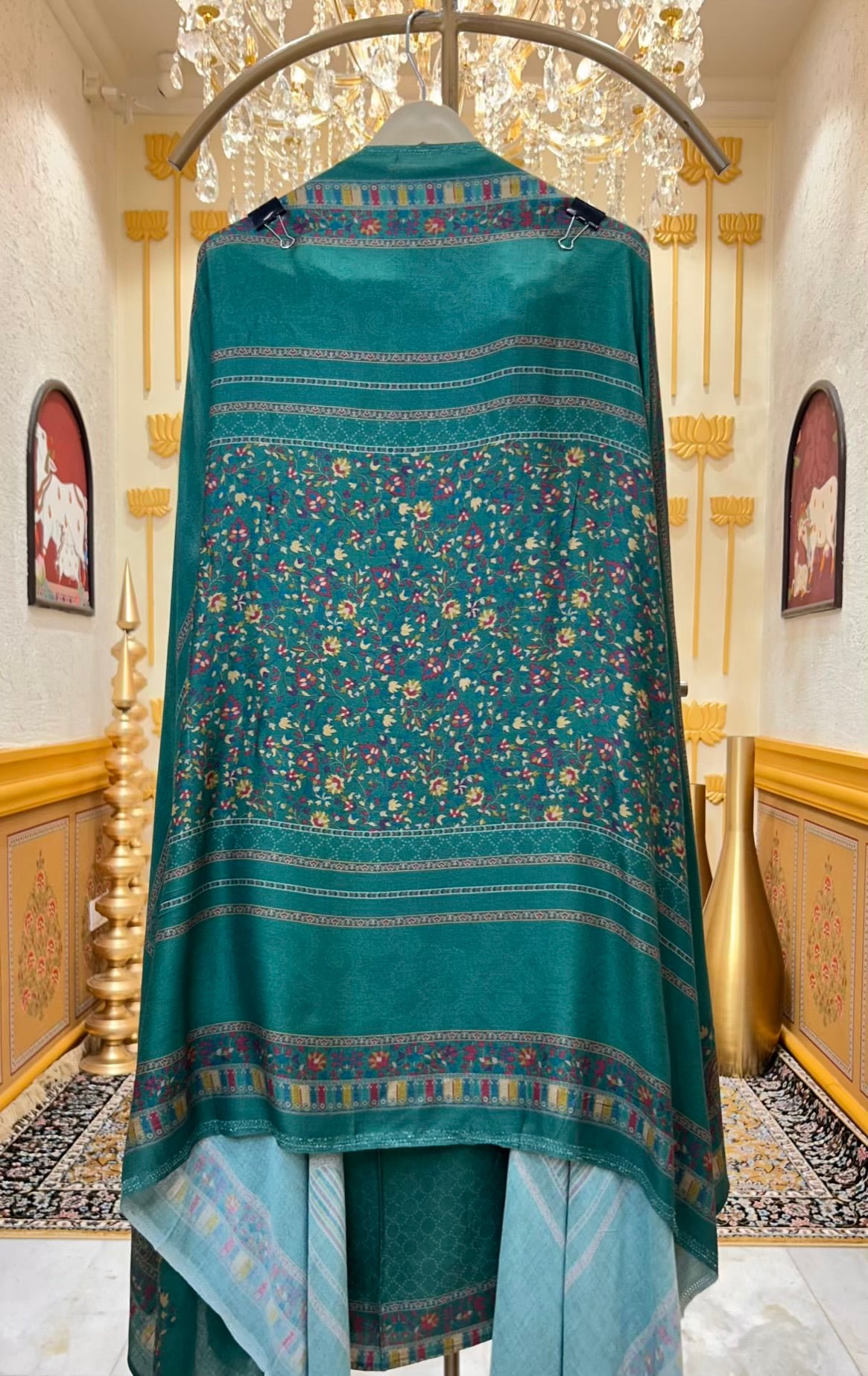 Mehroza Pashmkaar Suit (Green)