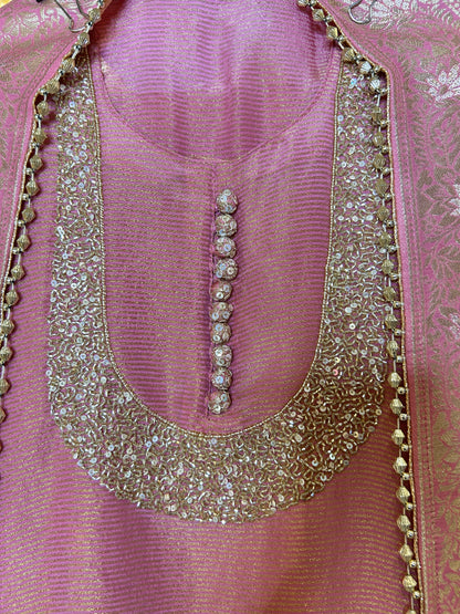 Noorban Organza Suit (Pink)