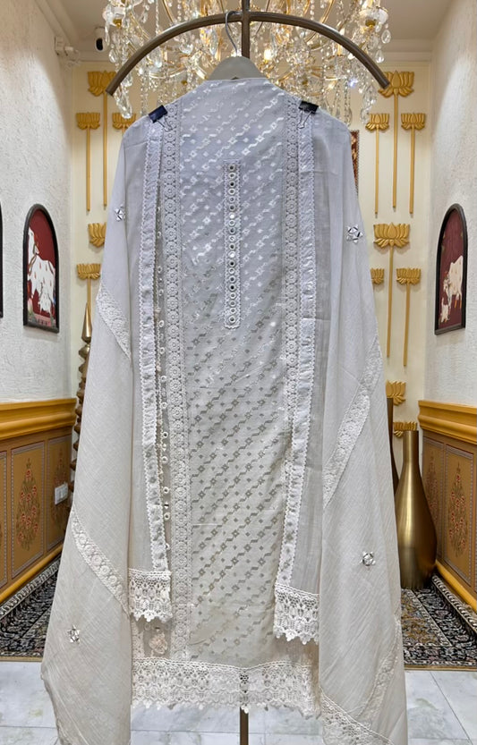 Aelyra Mirror Lace Suit