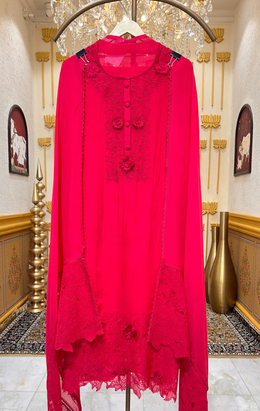 Zarleen Threadwork Suit (Pink)