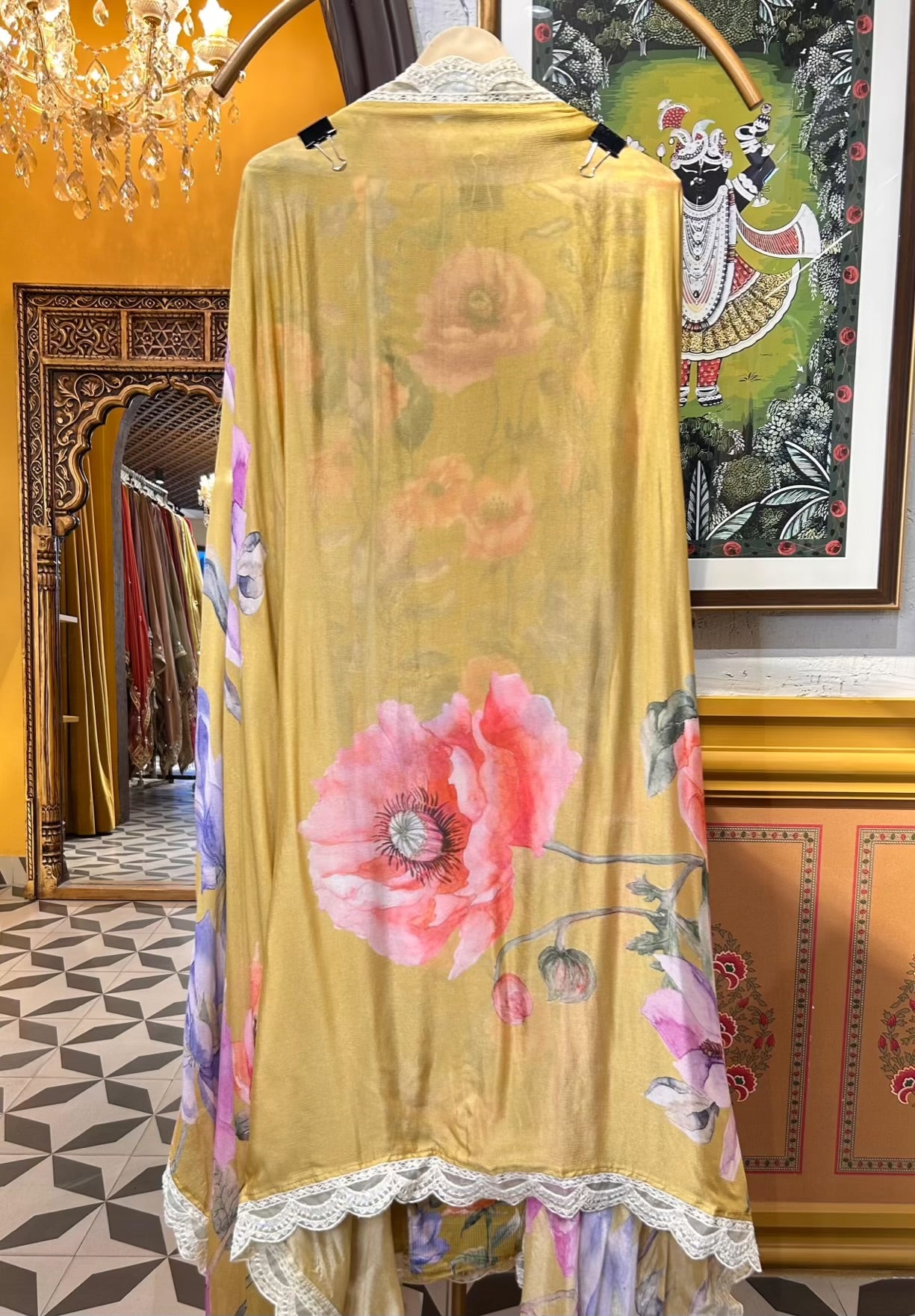 Aabroó-E-Pashm Suit (Mustard)