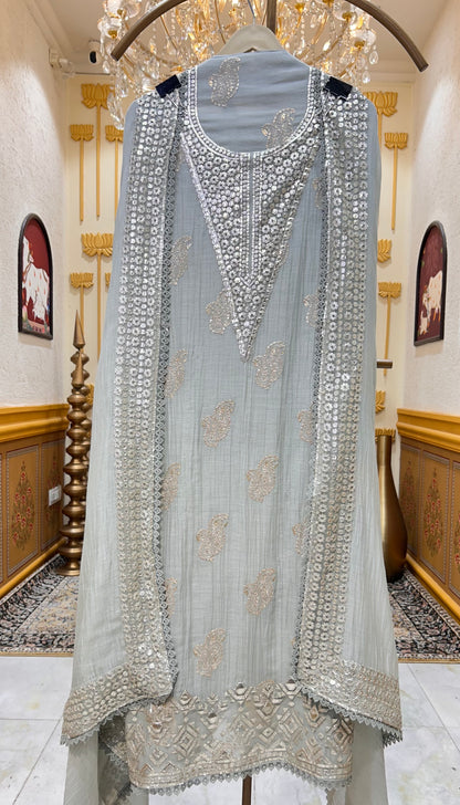 Aavya Leathercraft Chanderi Suit