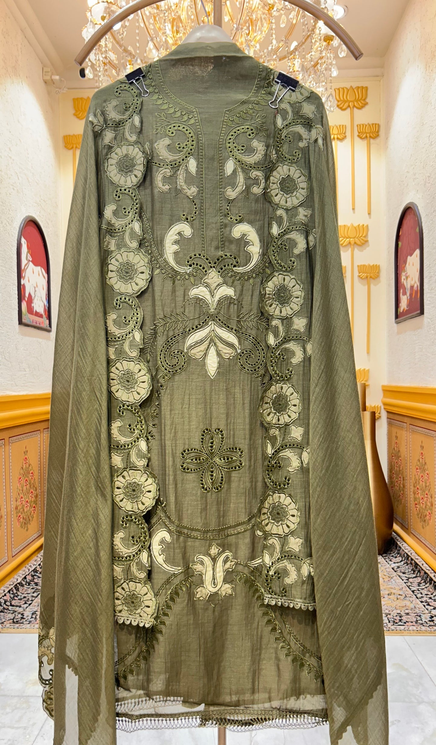 Gulposh Appliqué Suit