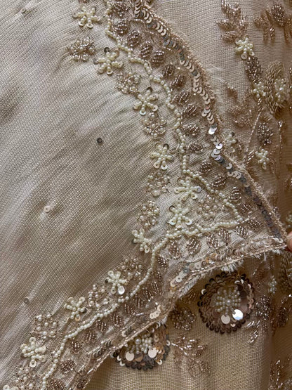 Aabira Handcrafted Veil Suit