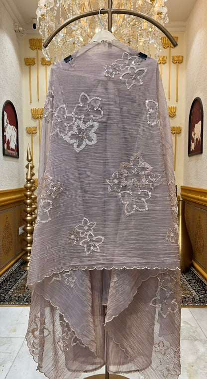 Aarifa Crush Karigari Suit (Lavender)