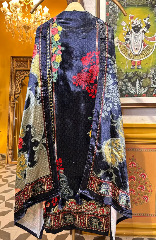 Zaylira Velvet Suit (Royal Blue)