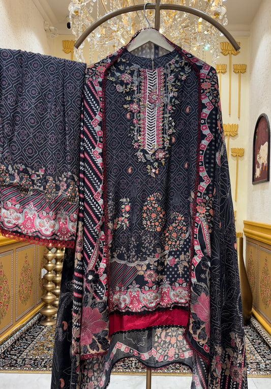 Zarnoor Muslin Farshi Set
