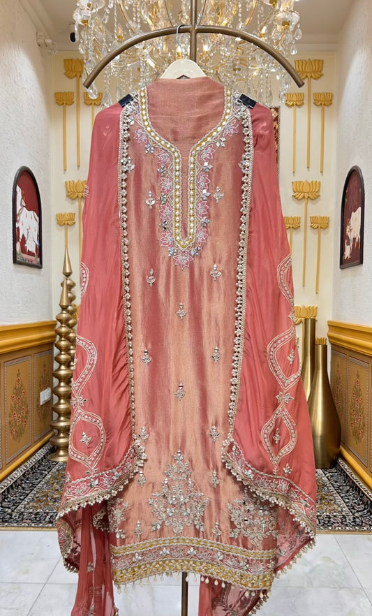 Elara Gota Élan Suit (Peach)