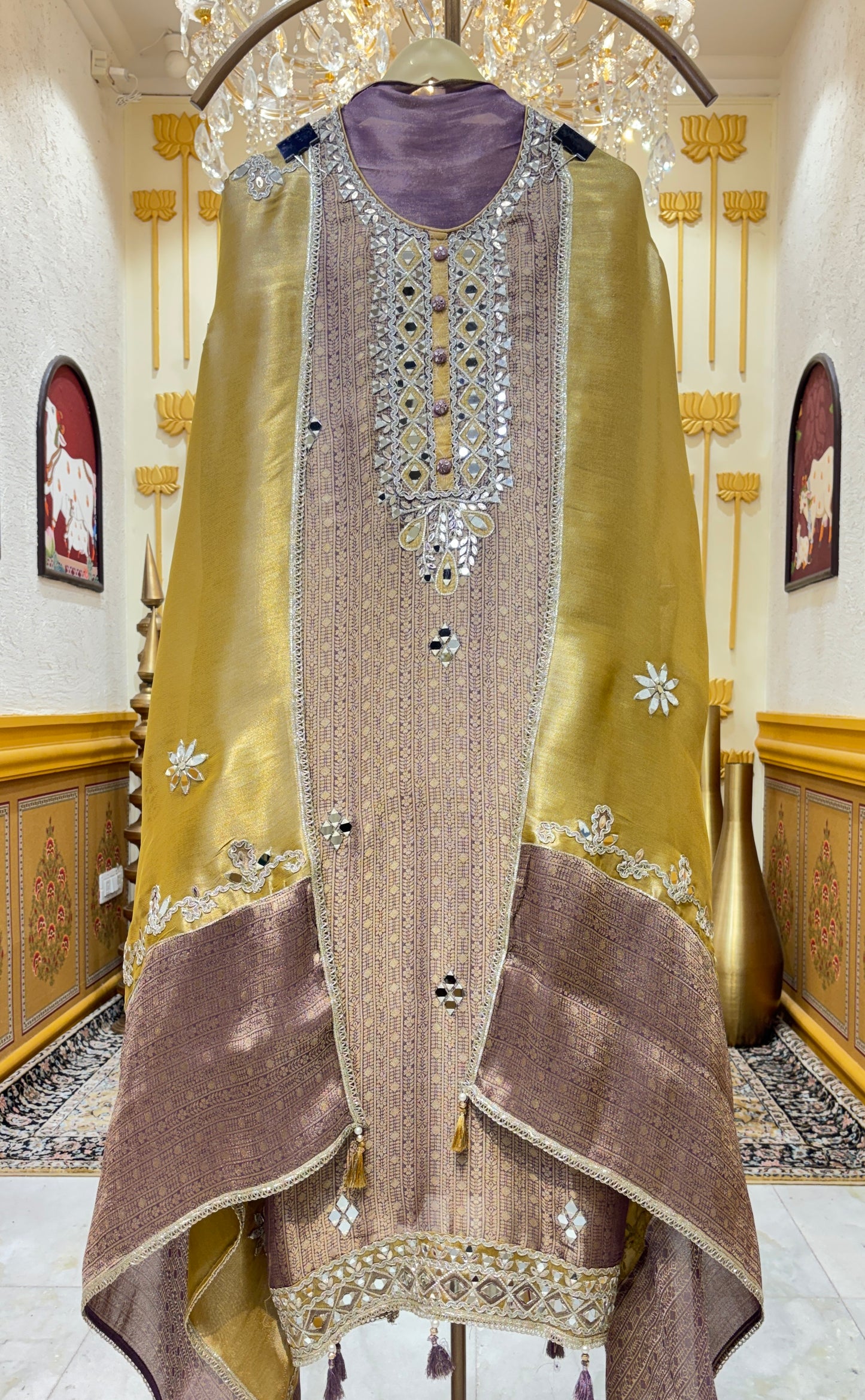 Zar Afreen Brocade Suit