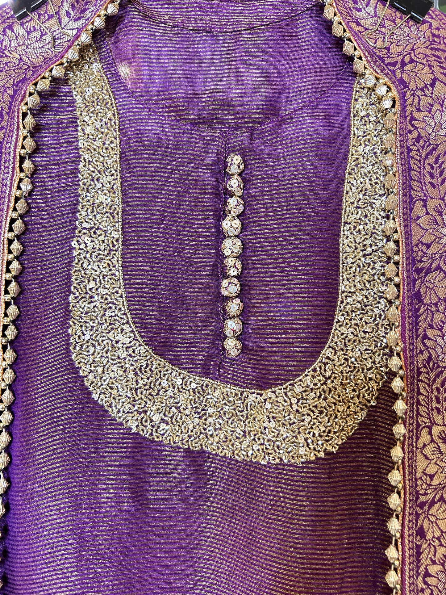 Noorban Organza Suit (Purple)