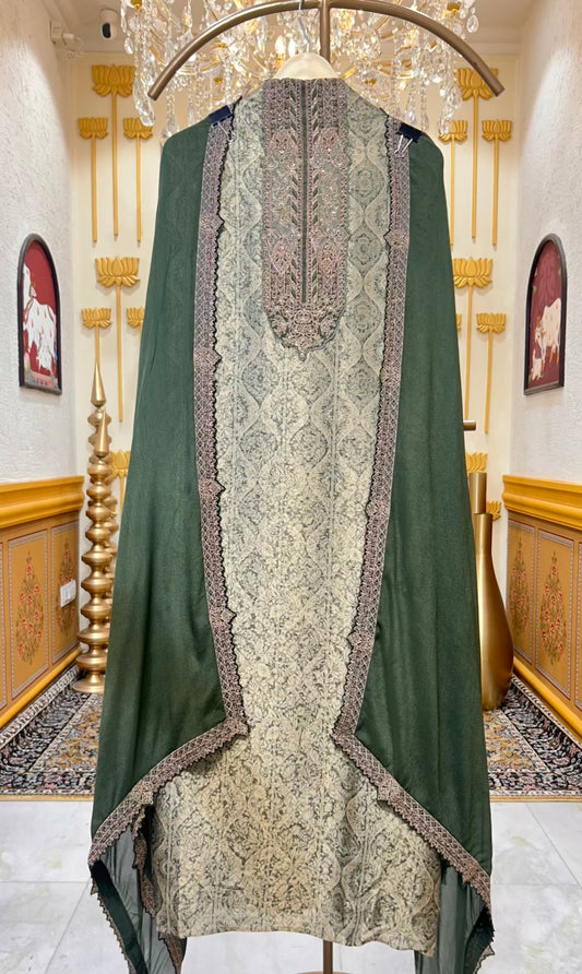 Zehraah Zari Shringaar Suit (Green)