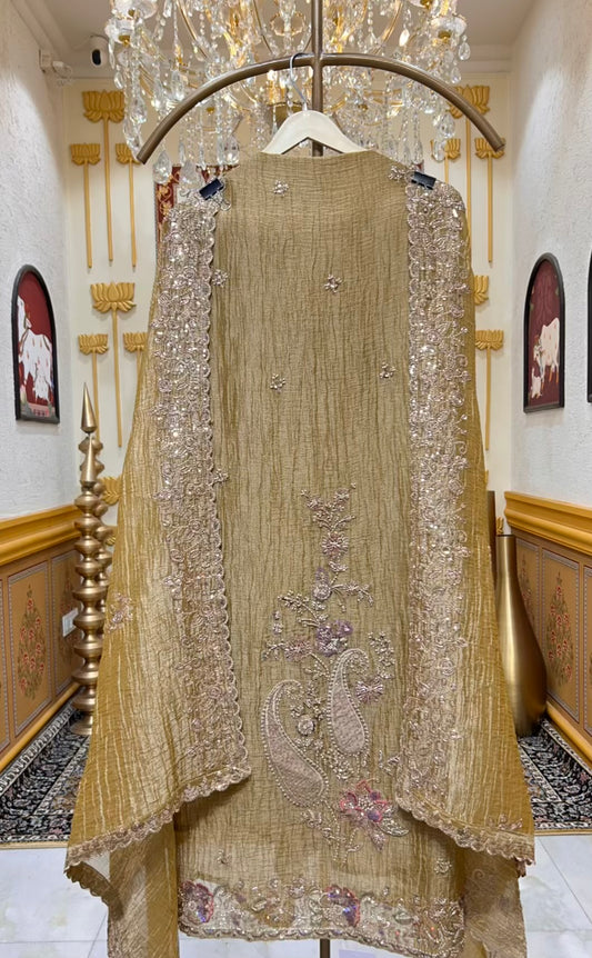 Iraaya Kinari Softloom Suit (Golden)