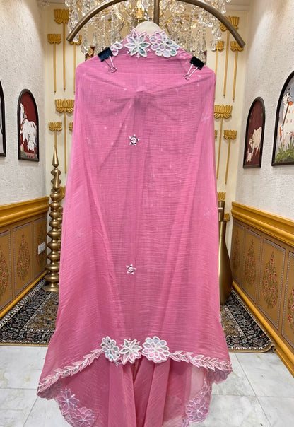 Nazneen Mul Mirror Élan Suit (Pink)