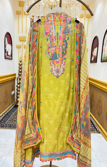 Aafreen Sequin Cotton Suit