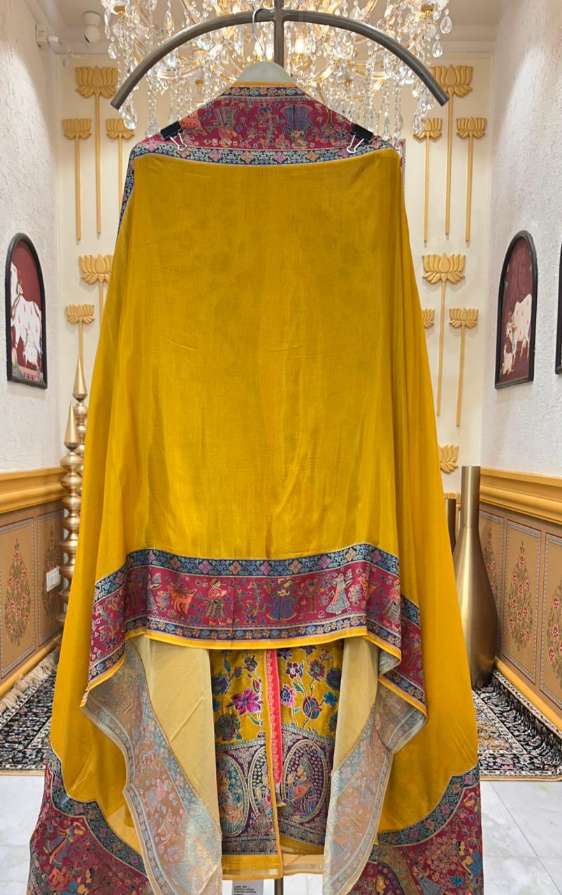 Mehzeen Banarasi Suit (Yellow)