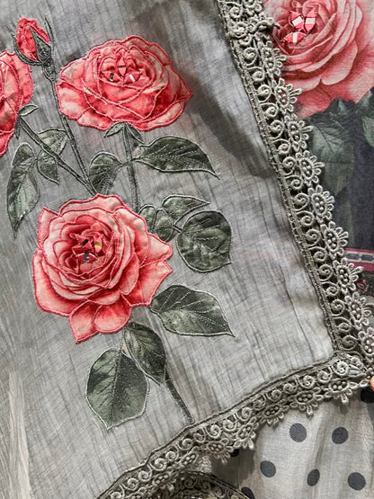 Zarelle Aaina Loom Chanderi Suit