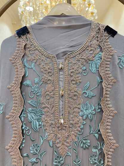 Aniera Cutwork Georgette Suit