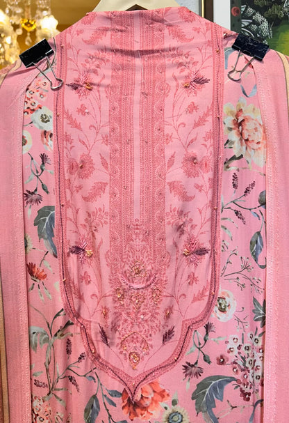 Ruhani-é-Pashm Suit (Pink)