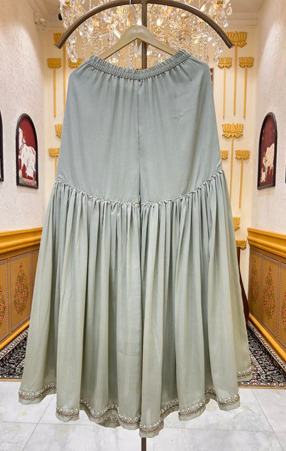 Elvaira Noor Gharara Set (Pista Green)
