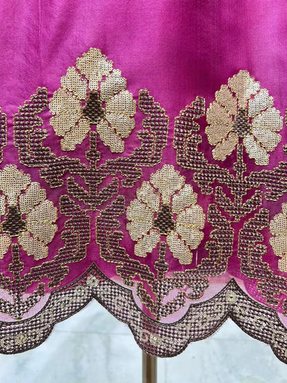 Zehriya Sequin Veil Suit (Purple)