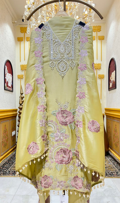 Mahzara Organza Suit