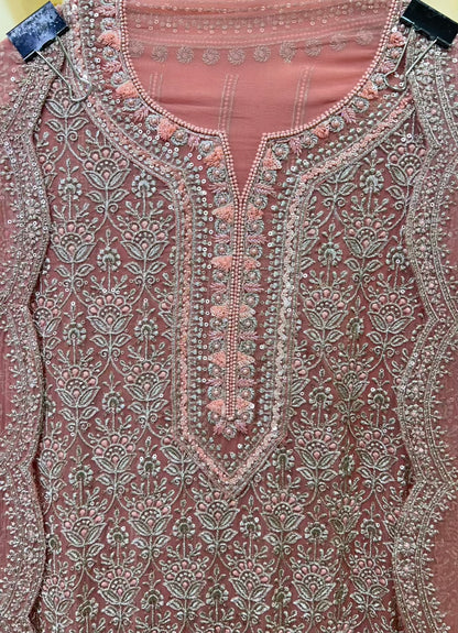Elara Sequin Royale Suit (Onion Pink)