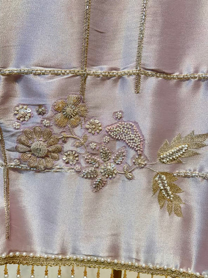 Mahira Veil Suit (Peach)