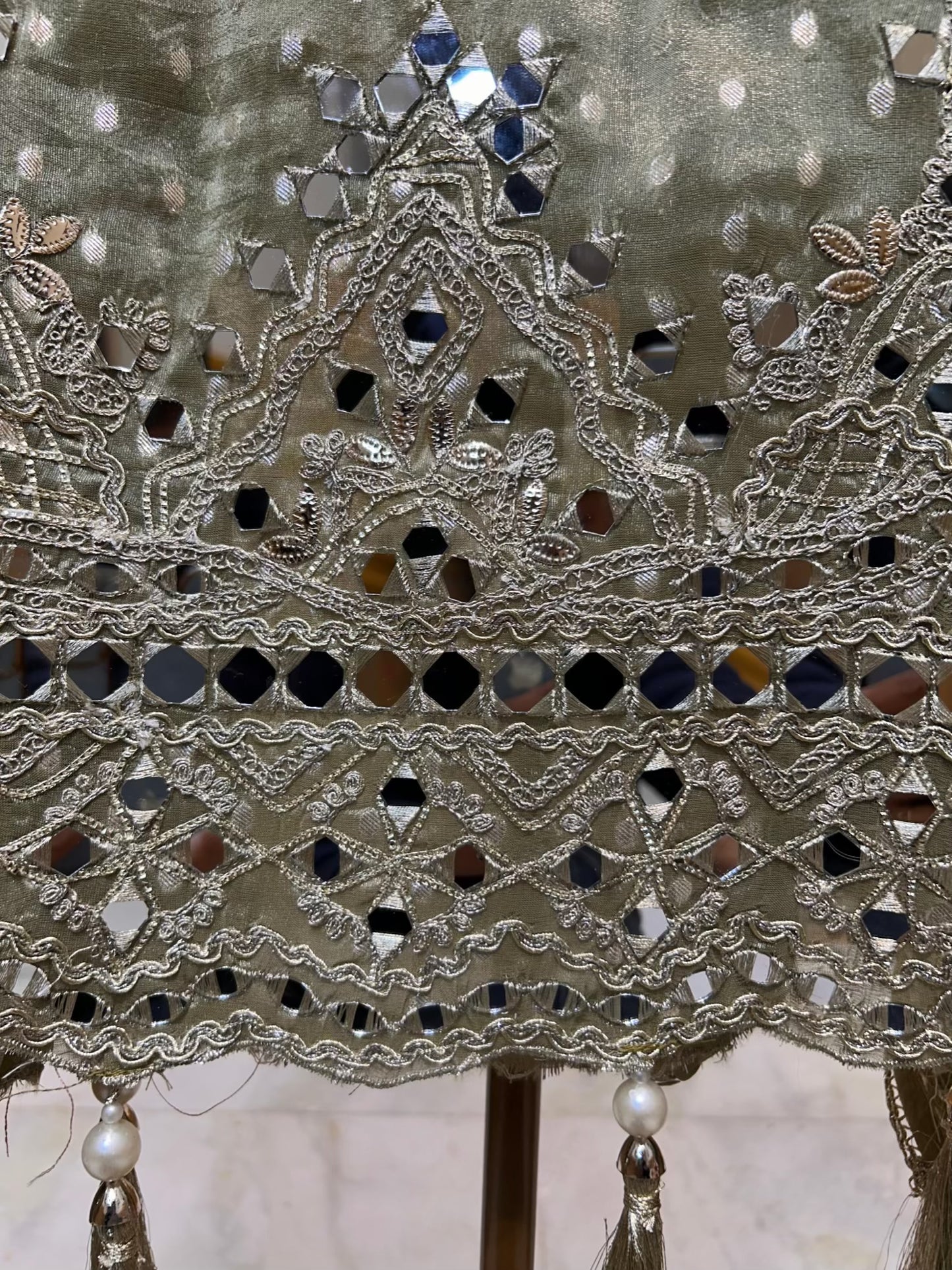 Arezya Aaina Leather Suit (Green)