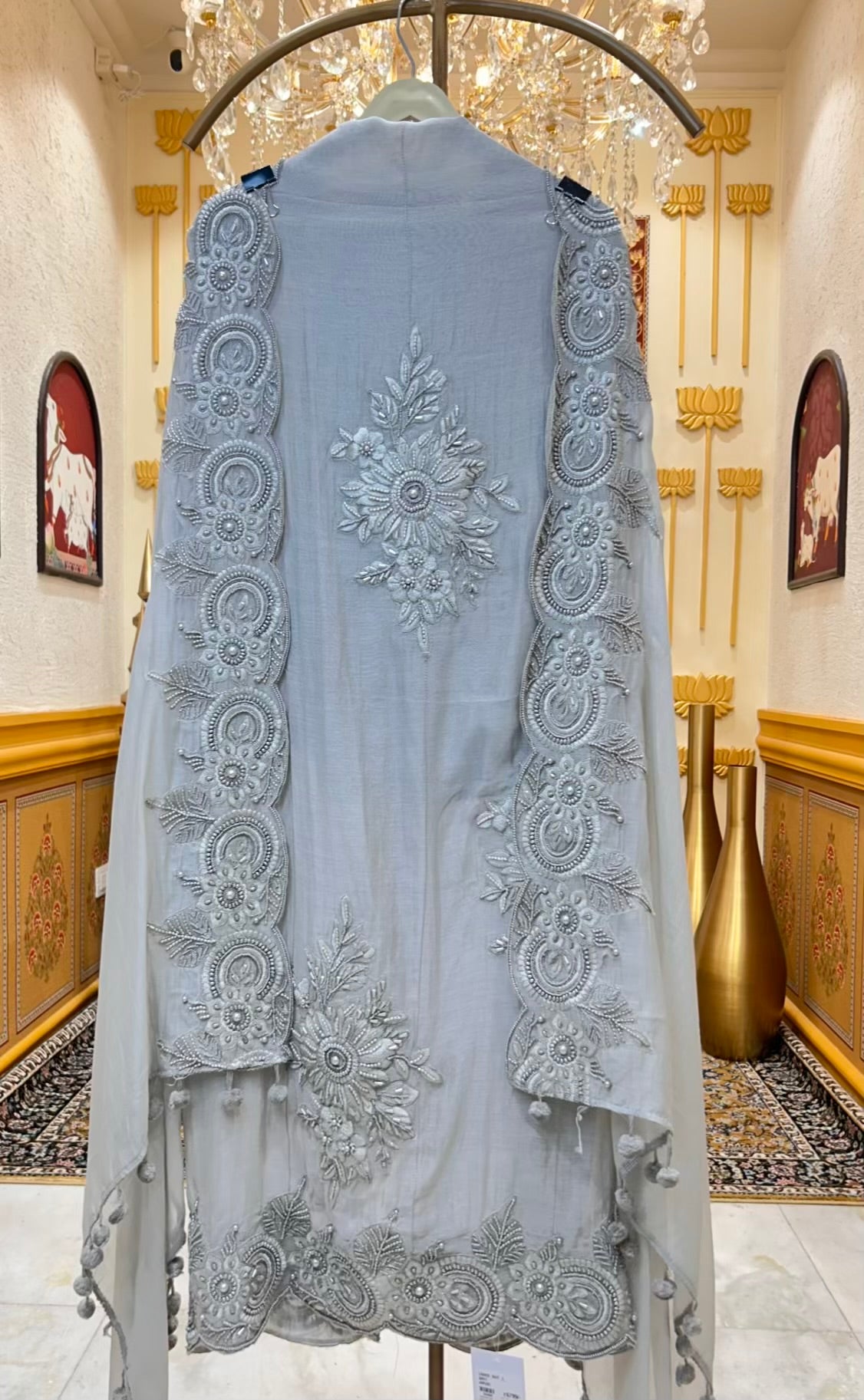 Ruhaya Moti Mul Suit (Grey)