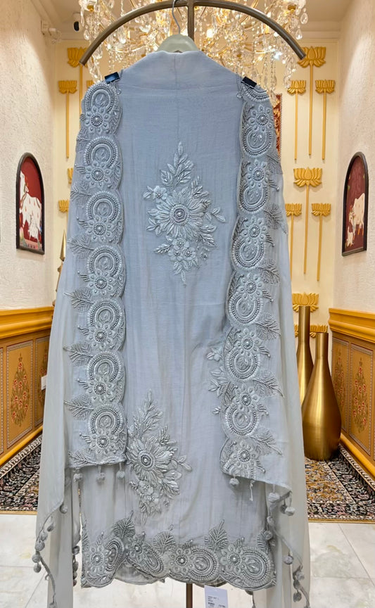 Ruhaya Moti Mul Suit (Grey)