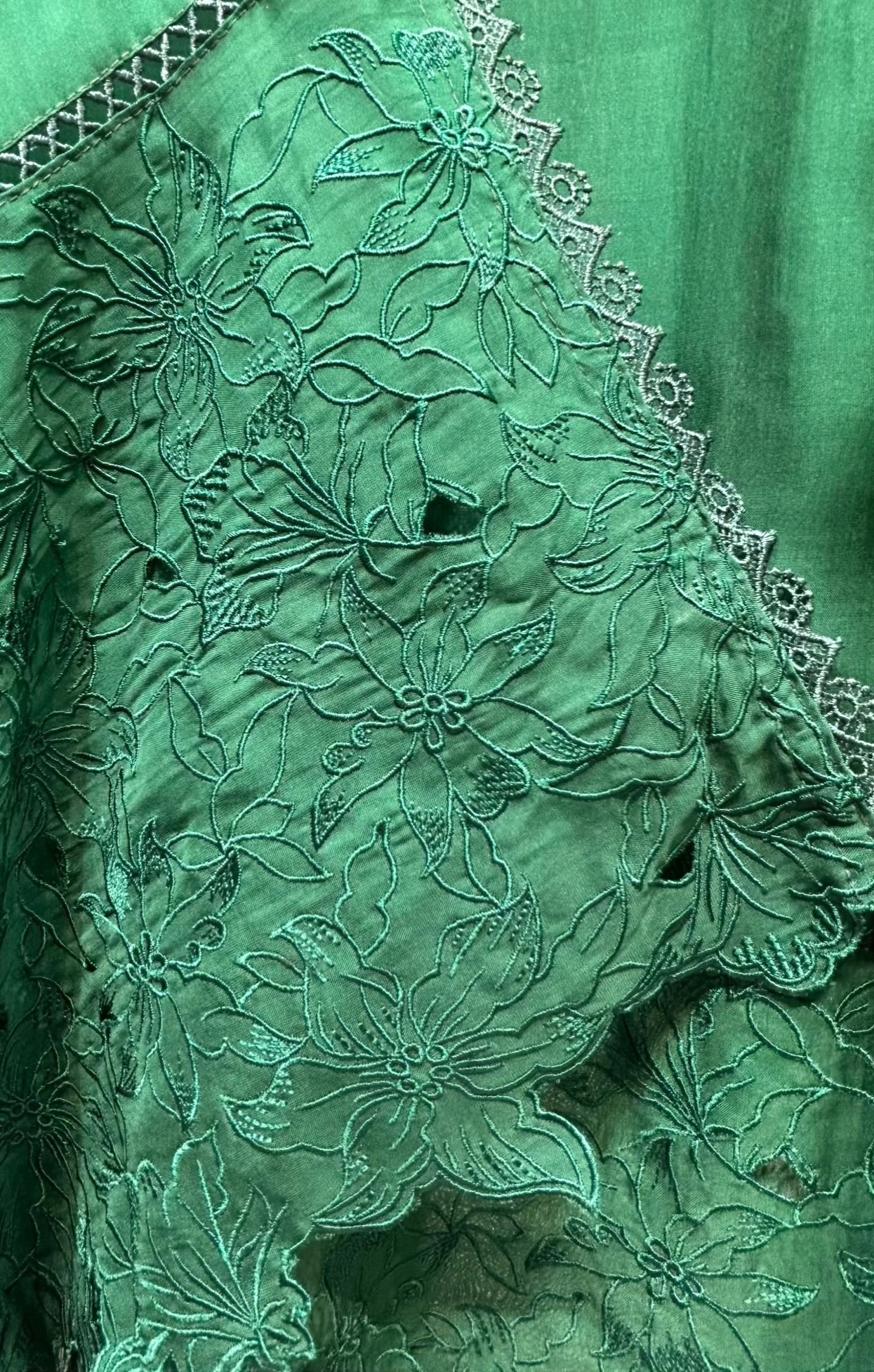Zarleen Threadwork Suit (Green)