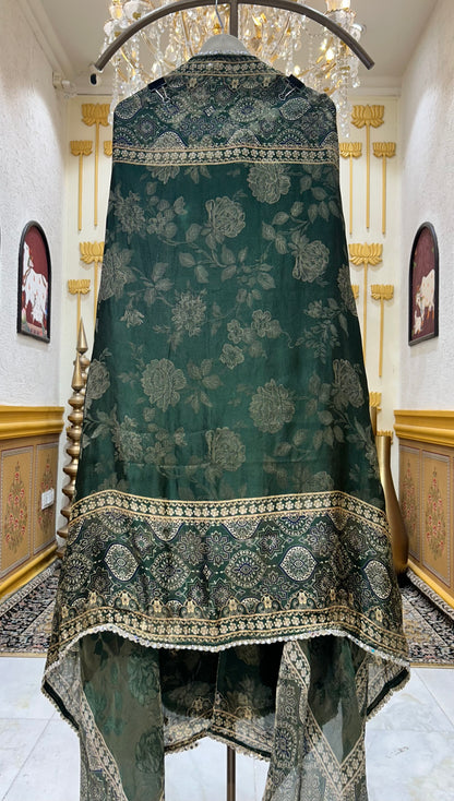 Elmehira Silk Organza Suit