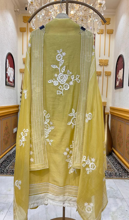 Abeer Resham Chanderi Suit