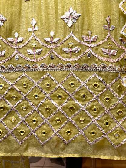 Nayra Mirror & Gotapatti Organza Suit