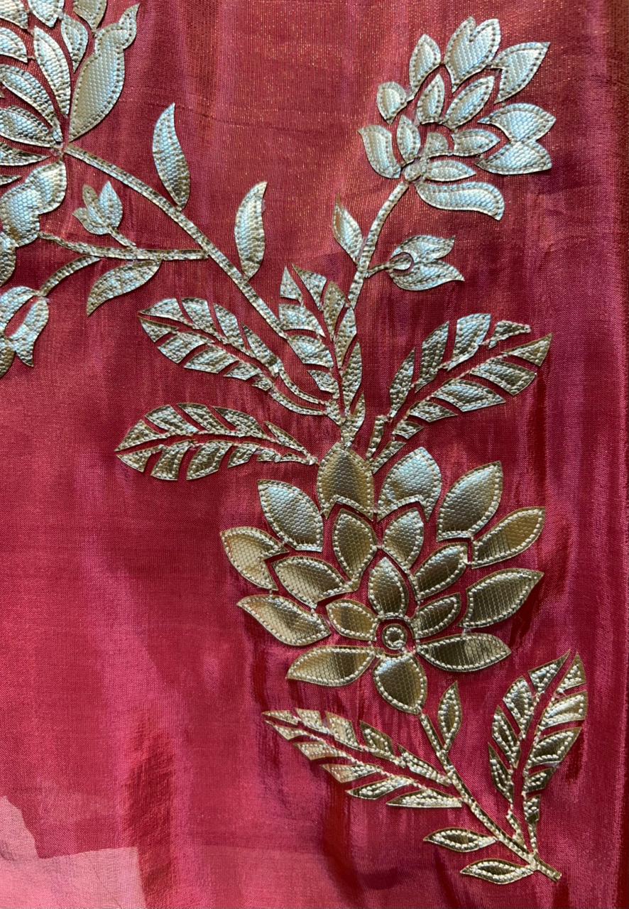 Arzella Banarasi Edge Suit (Magenta)
