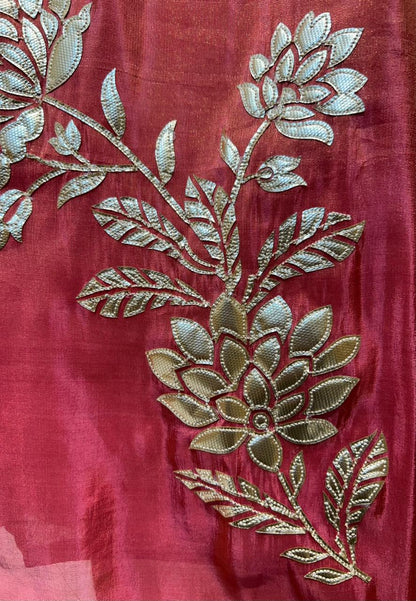 Arzella Banarasi Edge Suit (Magenta)