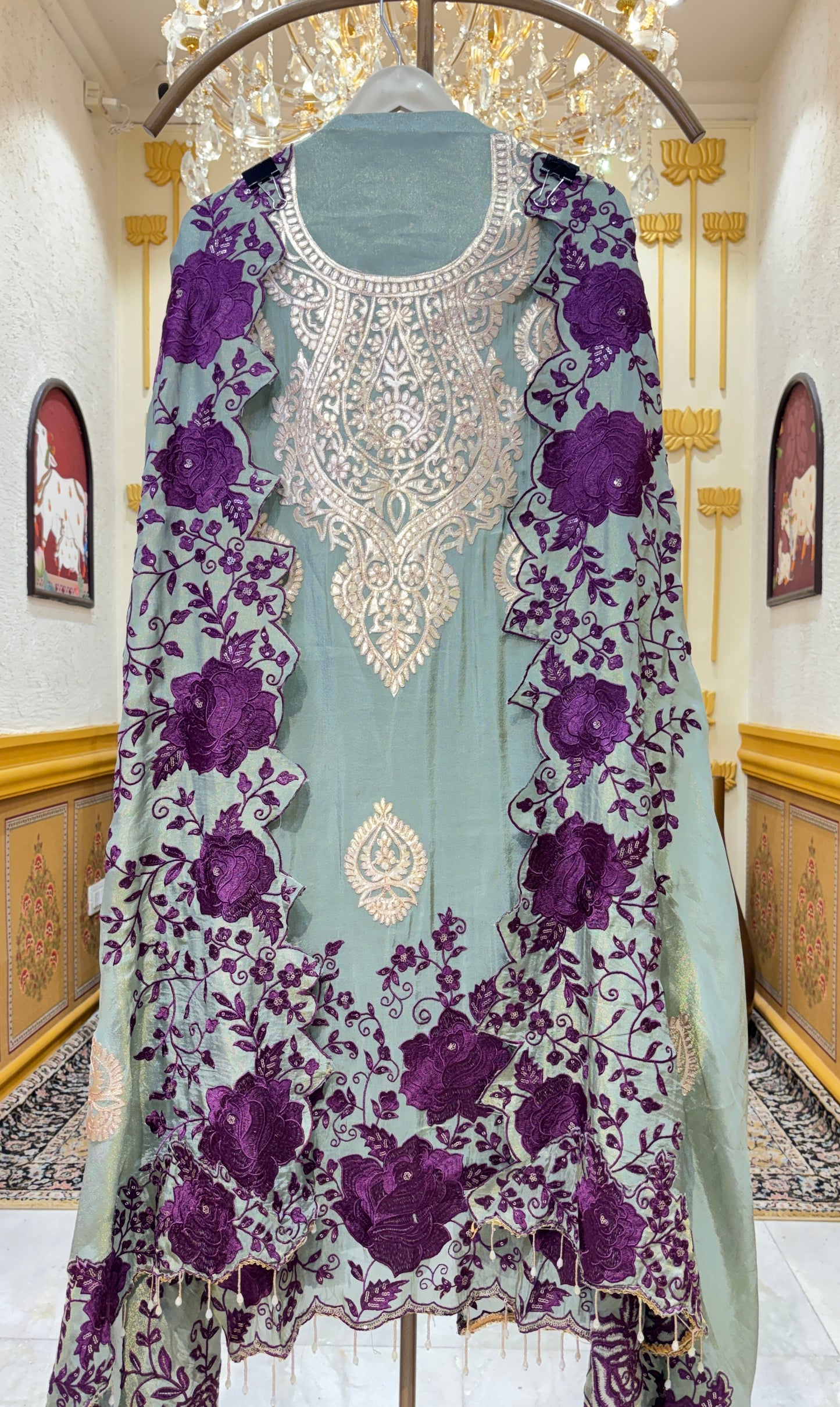 Zarina Royale Silk Suit
