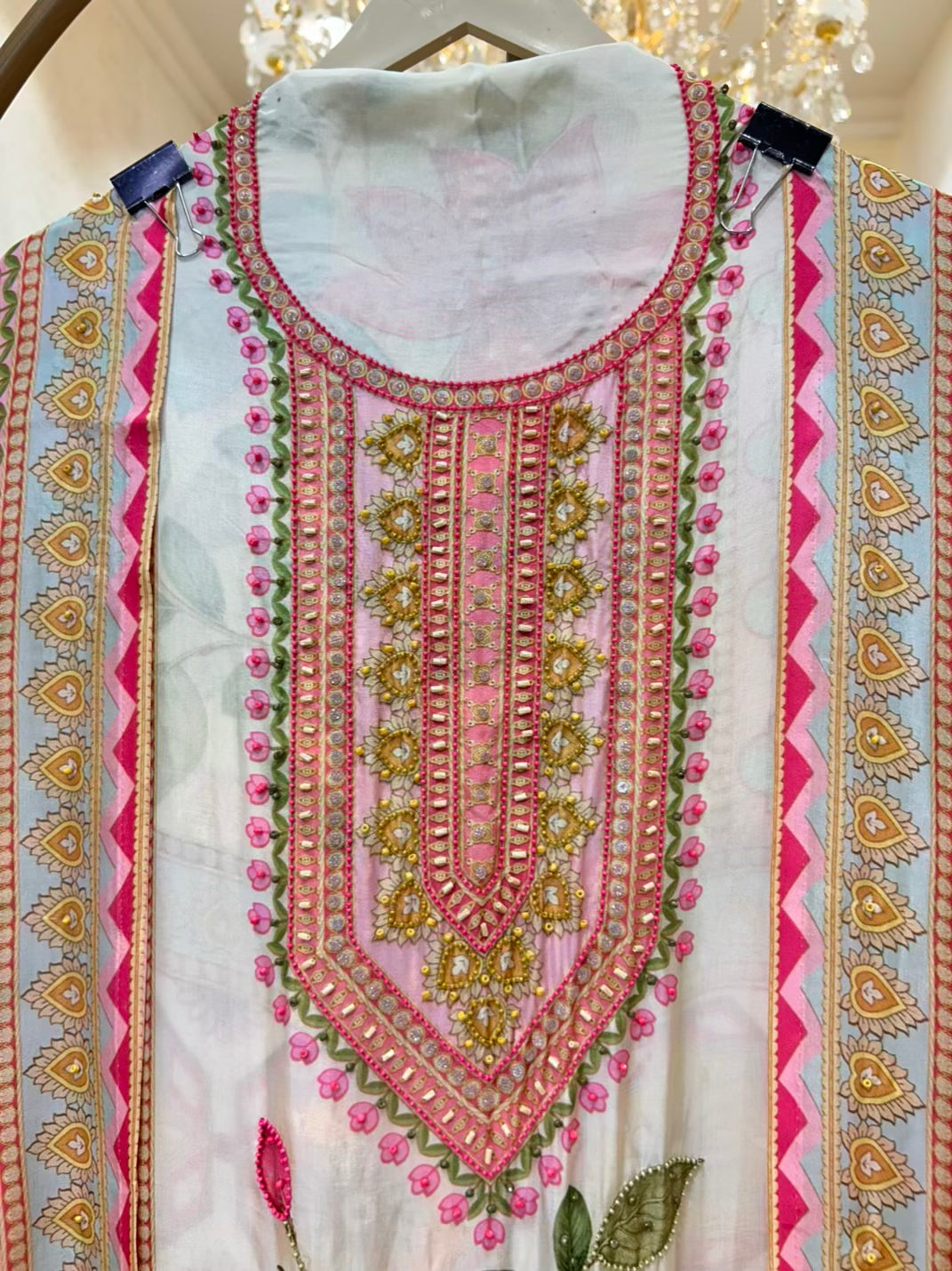 Rivaaya Pearl Crepe Suit