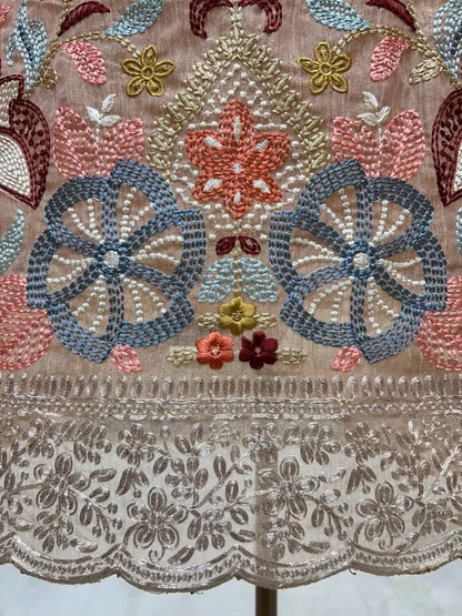 Naazira Resham Zari Suit (Pista Green)