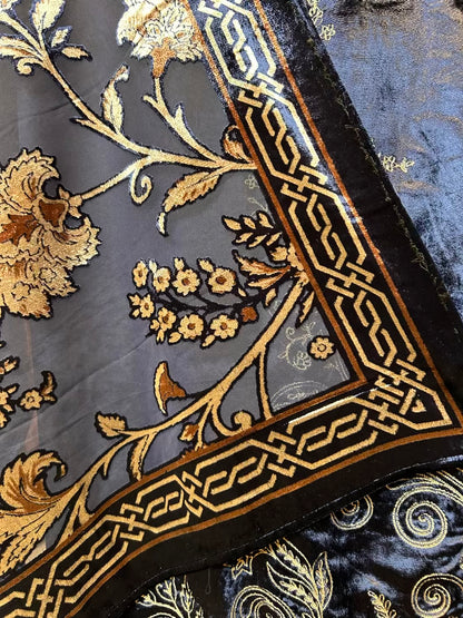 Velvasa Brocade Suit (Blue)