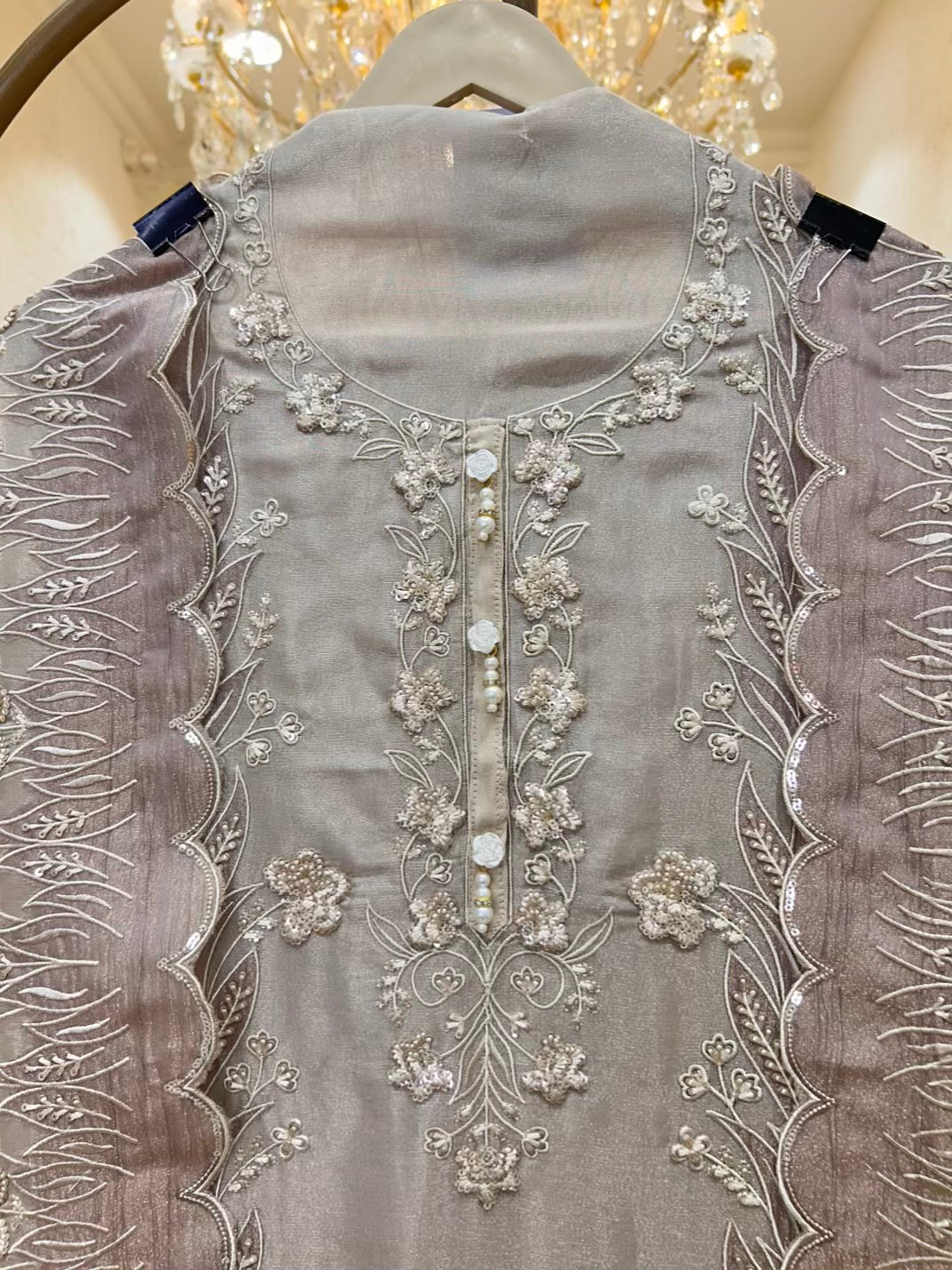 Arezya Sequin Thread Suit (Lavender)